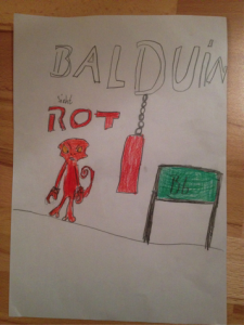 Balduin sieht rot - Ein Bild vom Künstler Finn